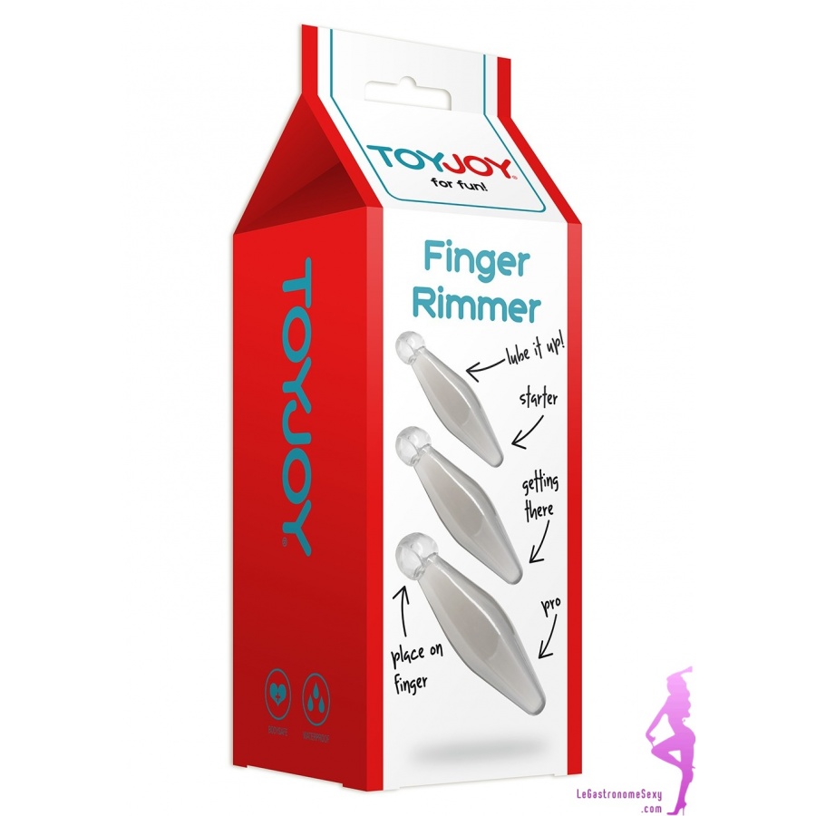 8.19€ - 3 Plug anal pour doigt, initiation à la sodomie - The Finger Rimmer  by TOYJOY Classics