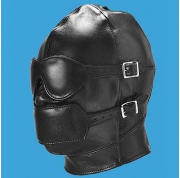 Capuche Intégrale Cuir Cagoule Sado Style BDSM