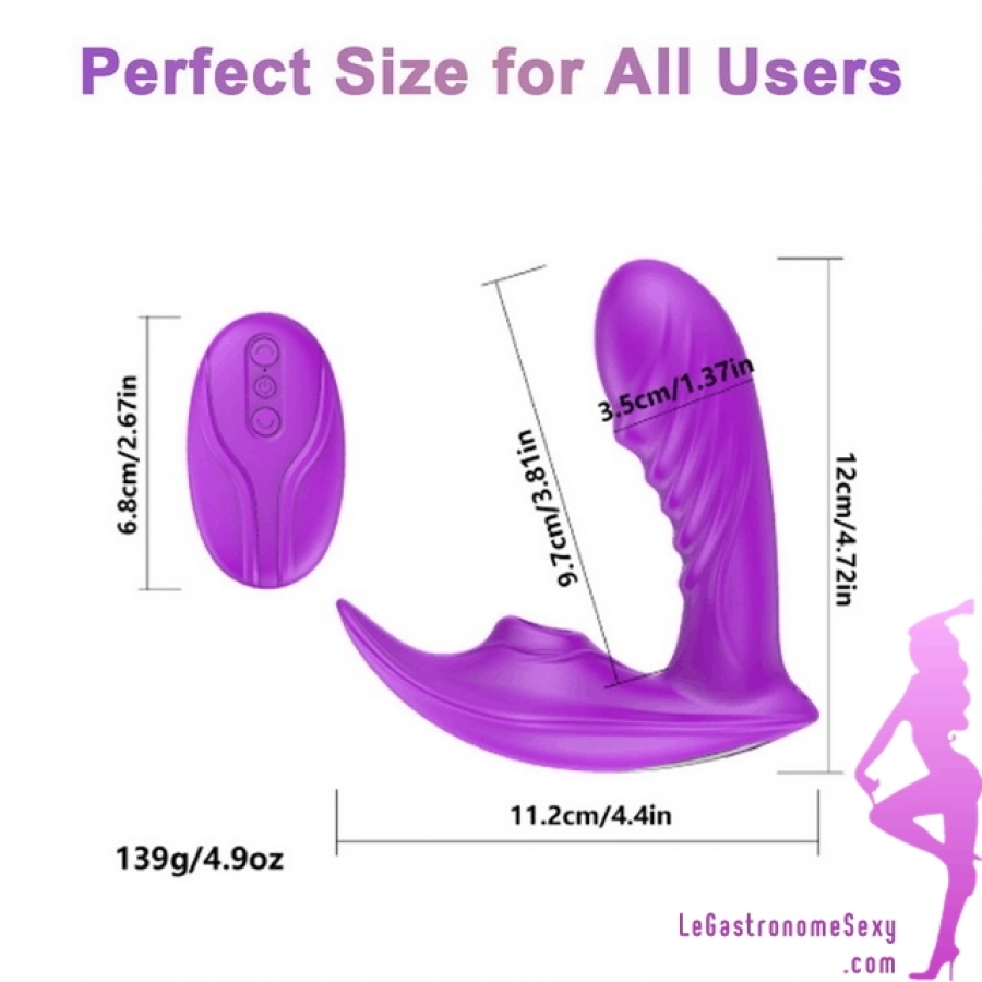 39.95€ - Sextoy stimulateur suceur de clitoris à distance, télécommandé  avec stimulation du point G et chauffant